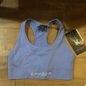 New with Tags SPYDER ACTIVE Periwinkle Sports bra Athletic Top MEDIUM